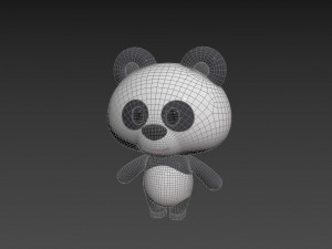 Character007 Panda 3D Модель