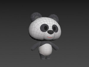 Character007 Panda 3D Модель