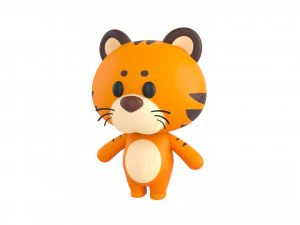 Personnage008 Tigre Modèle 3D