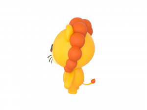Character009 Lion 3D Model