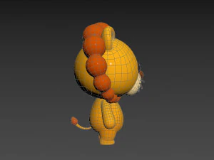 Character009 Lion 3D Model