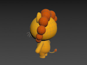 Character009 Lion 3D Model