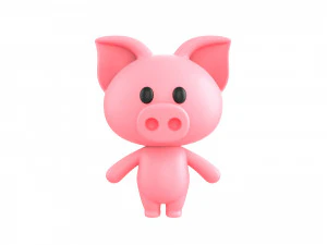 Character010 Pig 3D Model