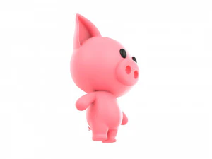 Character010 Pig 3D Model