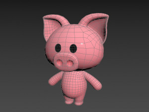 Character010 Pig Modello 3D