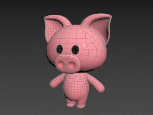 Character010 Pig 3D Model