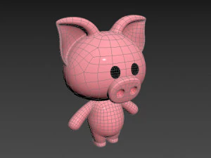 Character010 Pig 3D Model