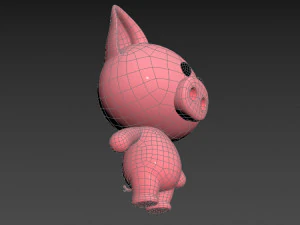 Character010 Pig 3D Model