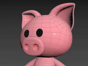 Character010 Pig 3D Model