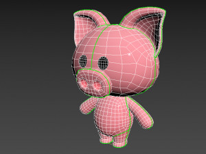 Character010 Pig Modello 3D