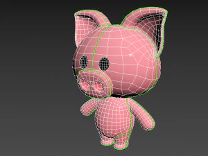 Character010 Pig 3D Model