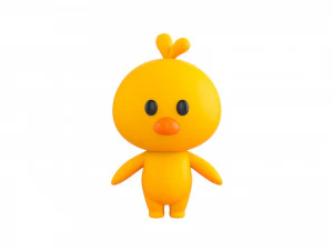 Character011 Chick 3D Model