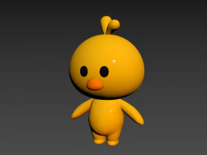 Character011 Chick 3D Model