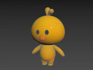 Character011 Chick 3D Model