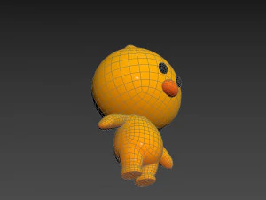 Character011 Chick 3D Model