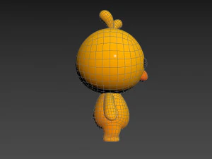 Character011 Chick 3D Model