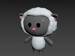 Character012 Sheep 3D Model