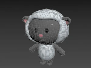 Character012 Sheep 3D Model