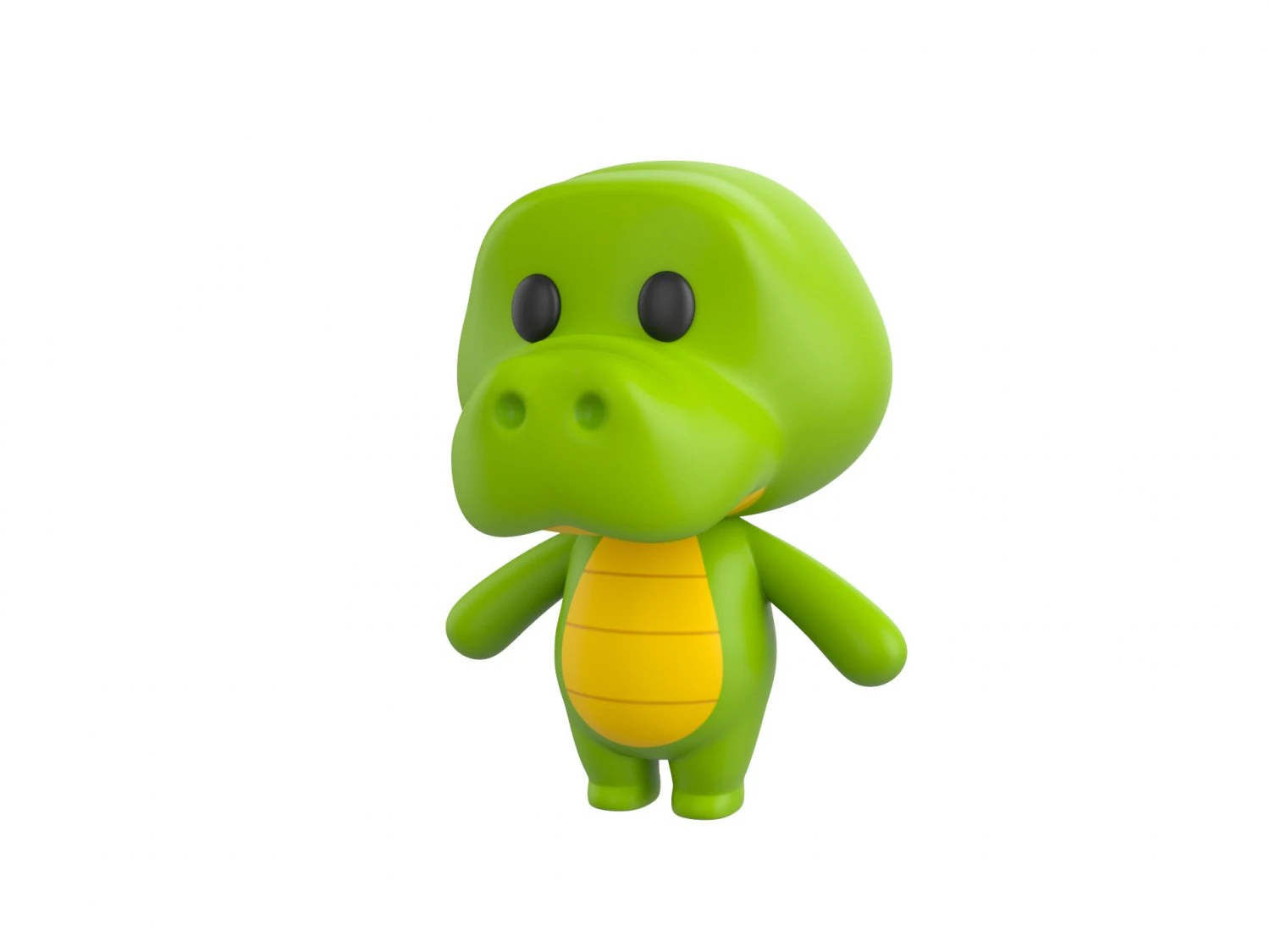 Character013 Crocodile 3D Model .c4d .max .obj .3ds .fbx .stl .blend 