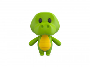 Character013 Crocodile Modello 3D