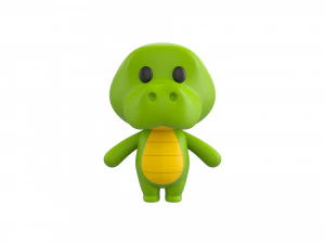 Character013 Crocodile 3D Model