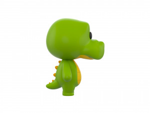 Character013 Crocodile Modello 3D