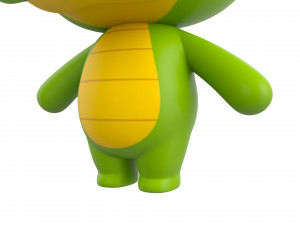 Character013 Crocodile Modello 3D
