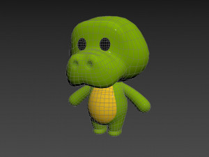 Character013 Crocodile Modello 3D