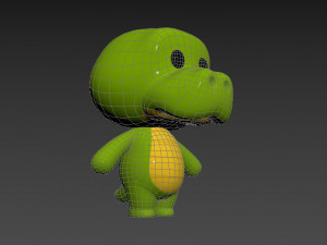 Character013 Crocodile Modello 3D