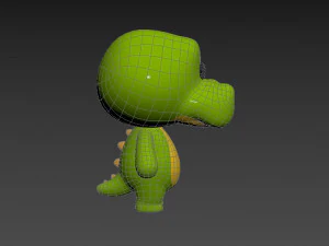 Character013 Crocodile 3D Model