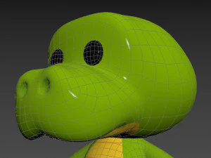 Character013 Crocodile 3D Model