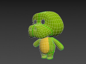 Character013 Crocodile Modello 3D
