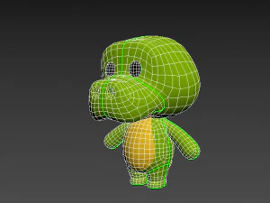 Character013 Crocodile 3D Model