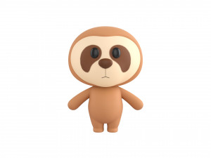 Character014 Sloth 3D Model