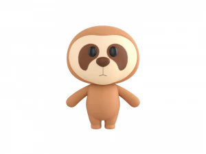 Character014 Sloth 3D Model