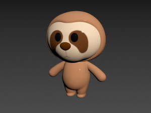 Character014 Sloth 3D Model
