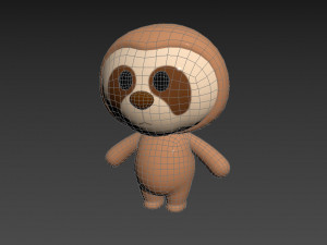 Character014 Sloth 3D Model