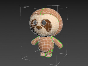 Character014 Sloth 3D Model