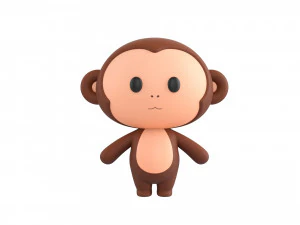 Character015 Monkey 3D Model
