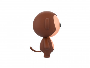 Character015 Monkey 3D Model