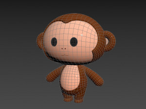 Character015 Monkey 3D Model
