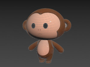 Character015 Monkey 3D Model