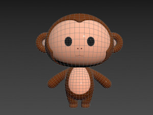 Character015 Monkey 3D Model