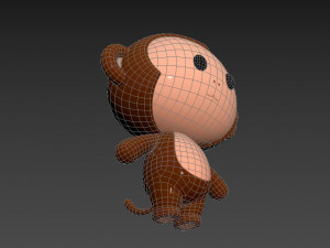 Character015 Monkey 3D Model