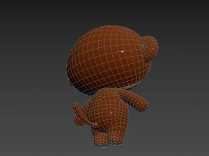 Character015 Monkey 3D Model