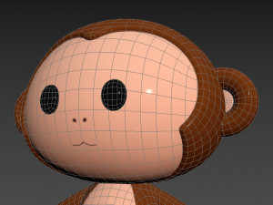 Character015 Monkey 3D Model