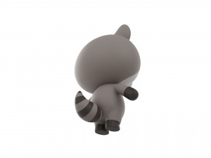 Character017 Raccoon 3D Model