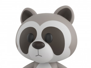 Character017 Raccoon 3D Model