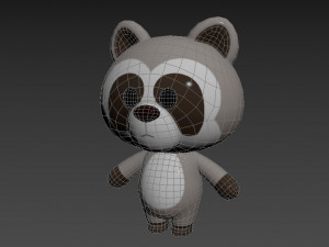 Character017 Raccoon 3D Model