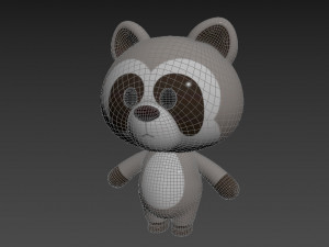 Character017 Raccoon 3D Model